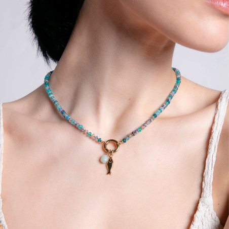 Collar Viceroy Mujer Acero y Piedras Naturales 14152C01019