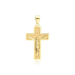 Colgante Cruz Mediana de Oro 18k "Bautista"