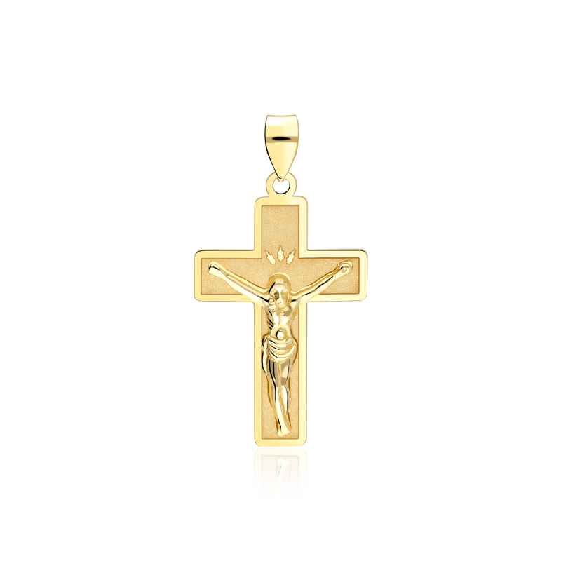 Colgante Cruz Mediana de Oro 18k "Bautista"