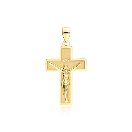Colgante Cruz Mediana de Oro 18k "Bautista"