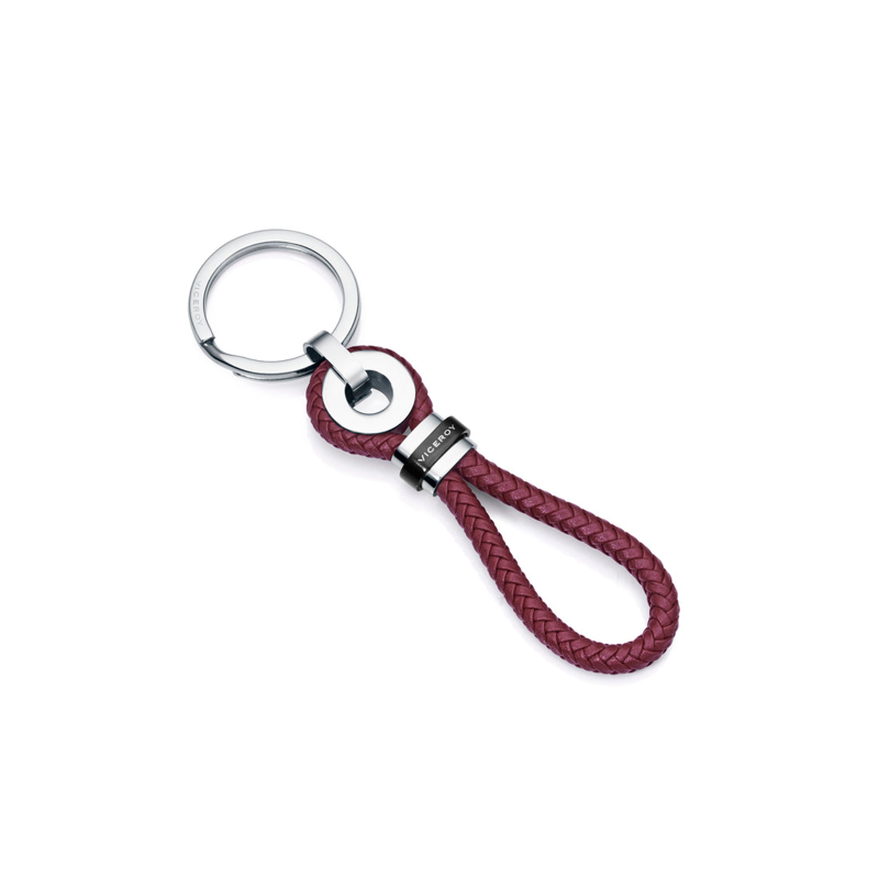 Llavero Viceroy Air Acero Cuero Trenzado Burdeos 6470L01000