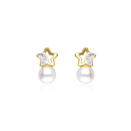Conjunto "Astros" Oro 18k y Perlas Cultivadas