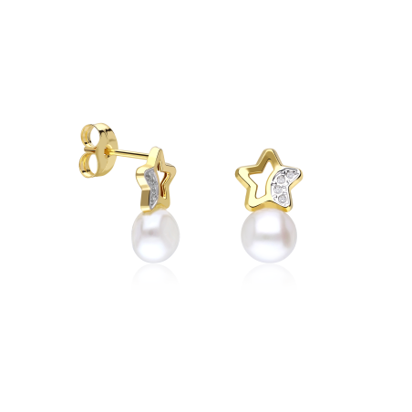 Conjunto "Astros" Oro 18k y Perlas Cultivadas