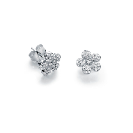Pendientes Viceroy Mujer Plata Flor y Circonitas 4045E000-30