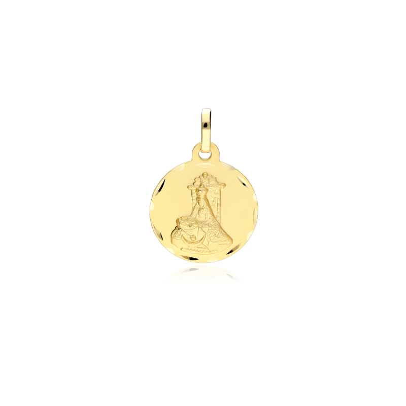 Medalla Oro 18k 16mm "Virgen de las Angustias"
