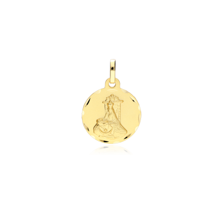 Medalla Oro 18k 16mm "Virgen de las Angustias"