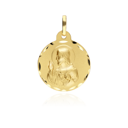 Medalla Oro 18k 22mm "Corazón de Jesús"