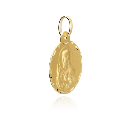 Medalla Oro 18k 22mm "Corazón de Jesús"