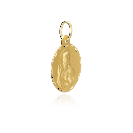 Medalla Oro 18k 20mm "Corazón de Jesús"
