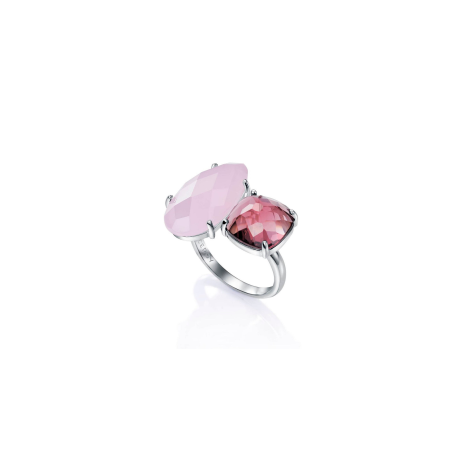 Anillo Viceroy Mujer Plata y Piedra Rosa 9029A015-47
