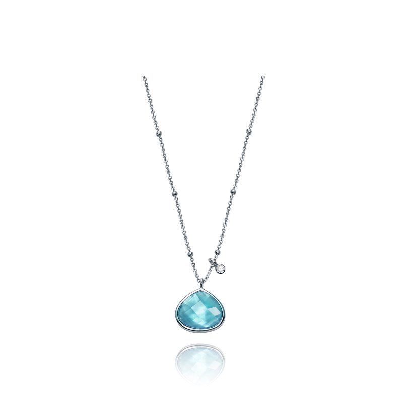 Collar Viceroy Mujer Plata y Piedra Azul 85000C000-43