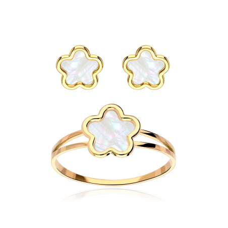 CONJUNTO "PÉTALE" ORO 18K