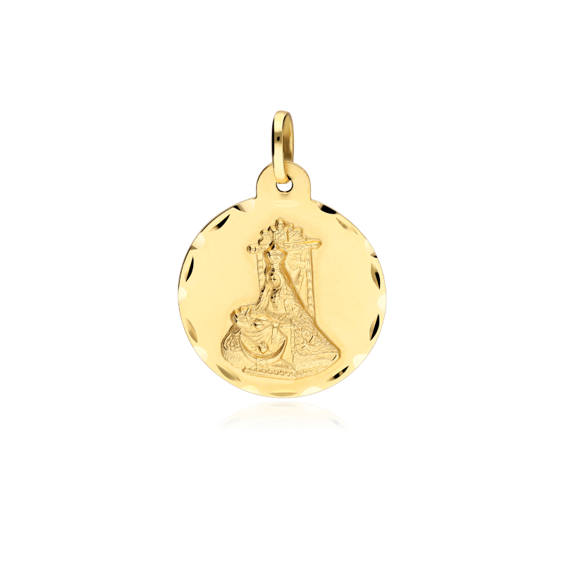 Medalla Oro 18k 24mm "Virgen de las Angustias"