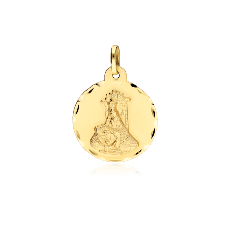 Medalla Oro 18k 24mm "Virgen de las Angustias"
