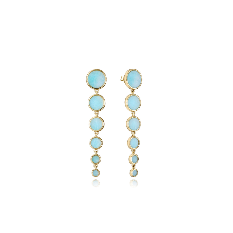 Pendientes Viceroy Mujer Plata y Amazonita 2300E100-43