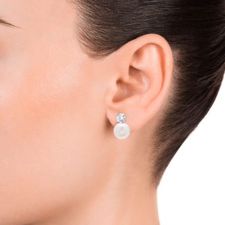 Pendientes Viceroy Mujer Plata Circonita y Perlas 21017E000-60