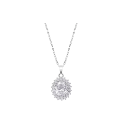 Collar Lotus Silver Mujer Plata y Circonitas LP3459-1/2