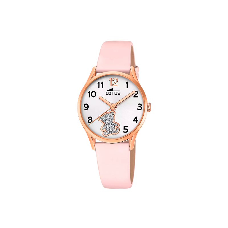 Reloj Lotus Niña Esfera Blanca Oso y Circonitas 18407/E