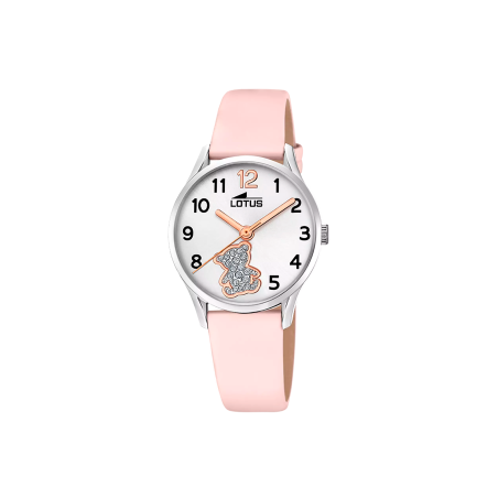 Reloj Lotus Niña Esfera Blanca Oso y Circonitas 18406/F