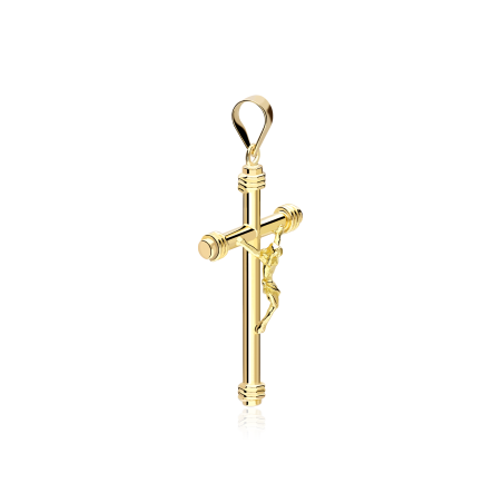 Colgante cruz Oro 18k "Mesías"
