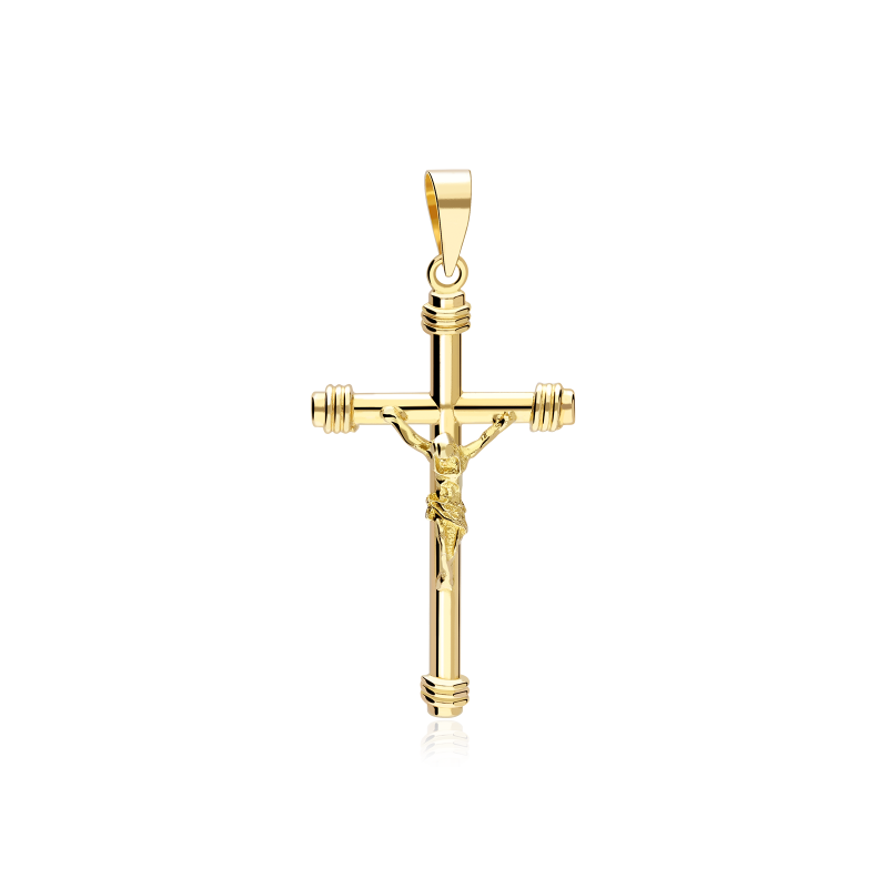Colgante cruz Oro 18k "Mesías"