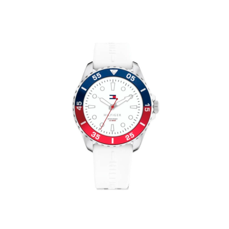 Reloj Tommy Hilfiger Niño Esfera Blanca Bisel Bicolor 1720050