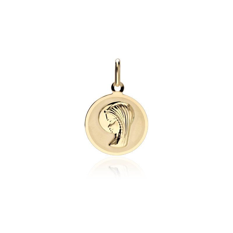 MEDALLA VIRGEN NIÑA ORO 18K