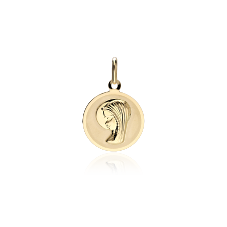 MEDALLA VIRGEN NIÑA ORO 18K