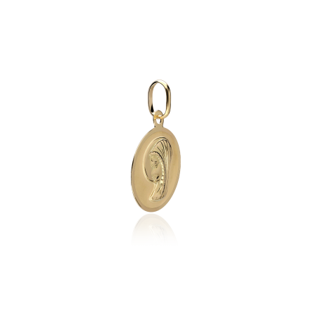 MEDALLA VIRGEN NIÑA ORO 18K