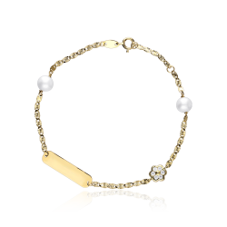 Esclava "Magical" Perlas y Oro 18k 17cm