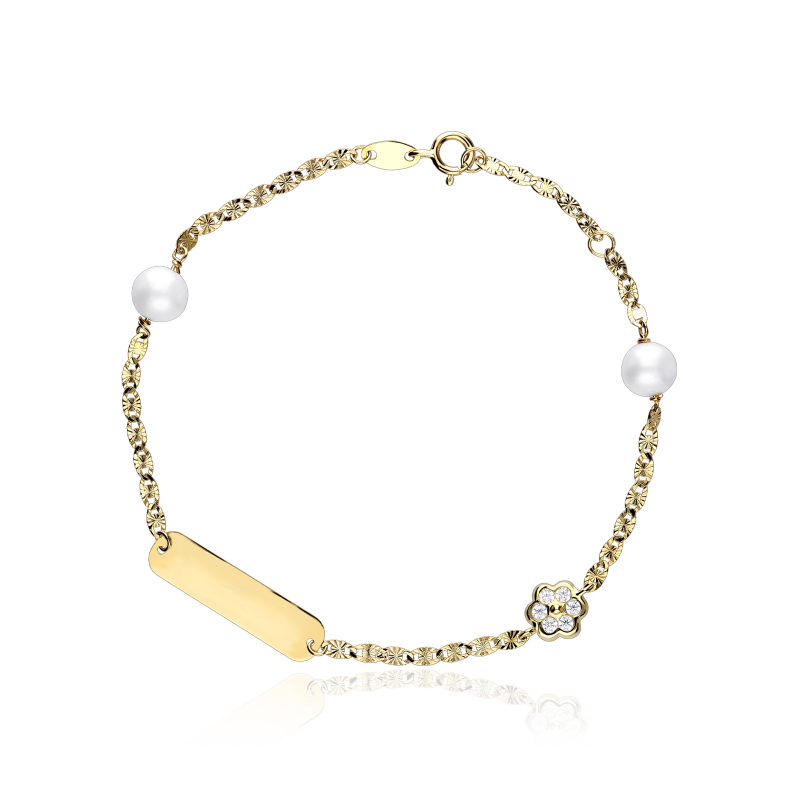Esclava "Magical" Perlas y Oro 18k 17cm