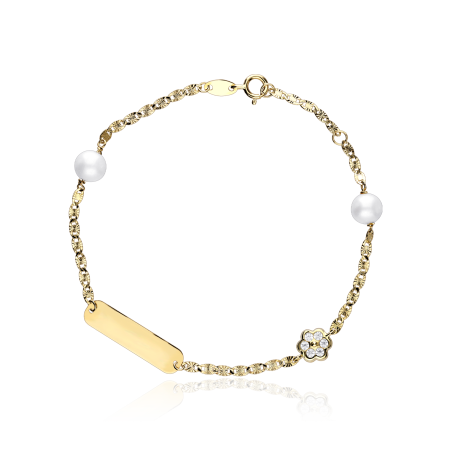 Esclava "Magical" Perlas y Oro 18k 17cm
