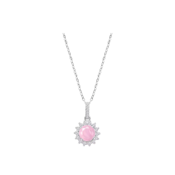 Collar Lotus Silver Mujer Colors Rosado LP3791-1/1