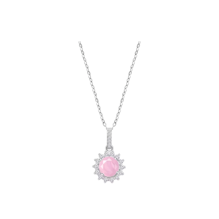 Collar Lotus Silver Mujer Colors Rosado LP3791-1/1