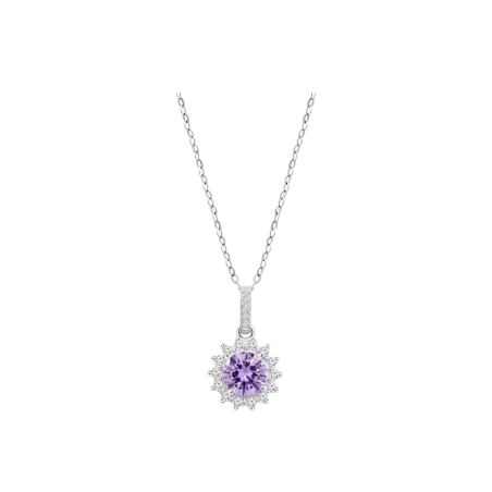Collar Lotus Silver Mujer Colors Morado LP3791-1/2