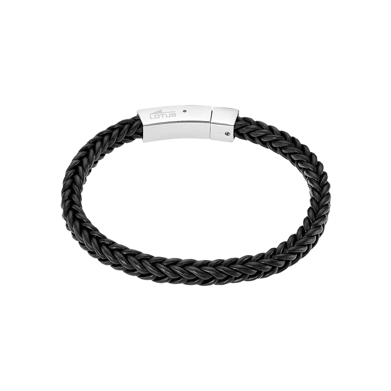 Pulsera Lotus Style Hombre Men In Black Trenzada LS2386-2/1