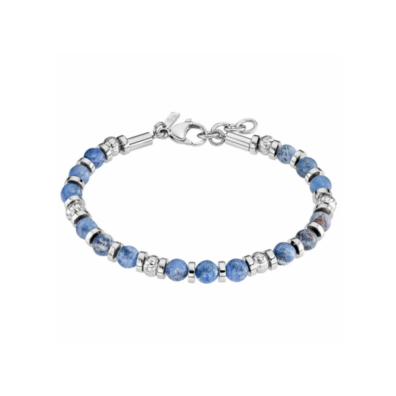 Pulsera Lotus Style Mujer Acero Bolas Azules LS2446-2/3