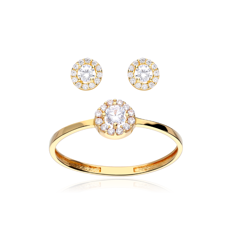 Conjunto "Ice Star" oro 18k