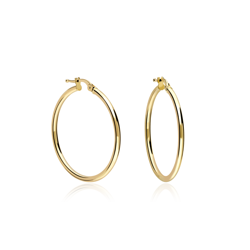 Pendientes Aro Oro 18k 30mm "Zaza Gold"