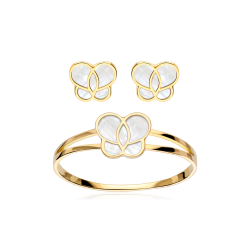 CONJUNTO "FARFALLE" ORO 18K
