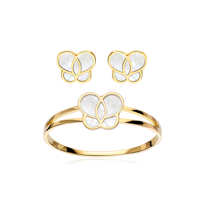 CONJUNTO "FARFALLE" ORO 18K