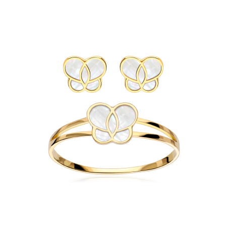CONJUNTO "FARFALLE" ORO 18K