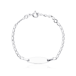Pulsera Plata primera ley 15cm "Clare"