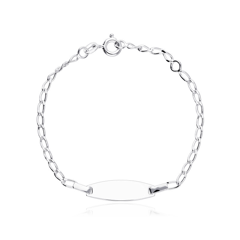 Pulsera Plata primera ley 15cm "Clare"