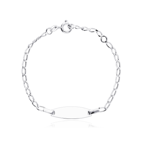 Pulsera Plata primera ley 15cm "Clare"