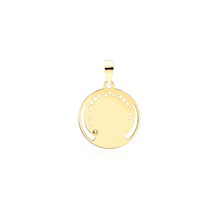Medalla Oro 18k Virgen Niña "Lucía"