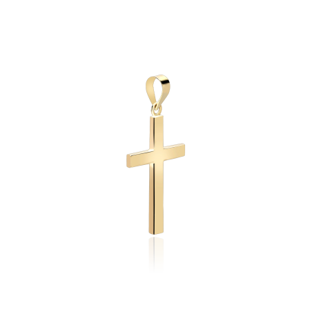 Colgante Cruz Lisa  de Oro 18k.