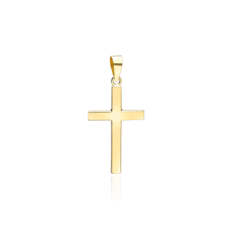 Colgante Cruz Lisa  de Oro 18k.