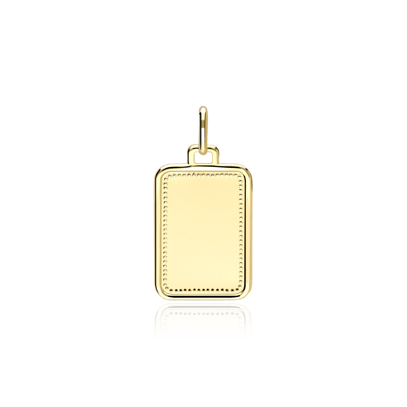 Colgante Placa Oro 18k "Laurence"