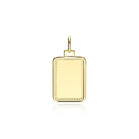 Colgante Placa Oro 18k "Laurence"